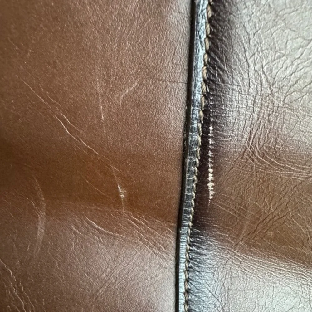 Velez chocolate-brown aged leather laptop bag Preppy Dark‎ Academia Ivy style
